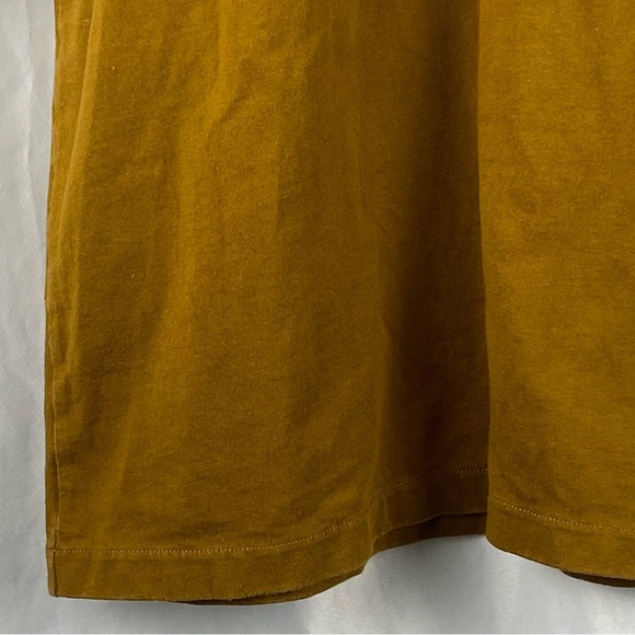 Madewell Mustard Brown Chic Short Sleeve Puff Sleeve Top Size Small - Picture 16 of 16